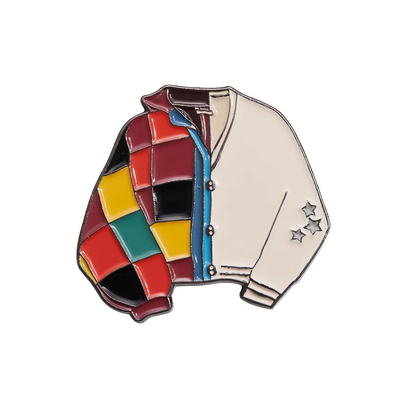 Whimsical Cartoon Metal Pin Badge by Topboring