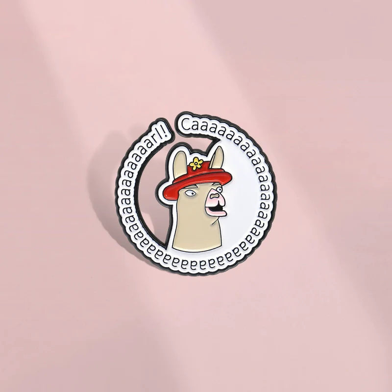 Cute Cartoon Sheep Pin Badge by Topboring