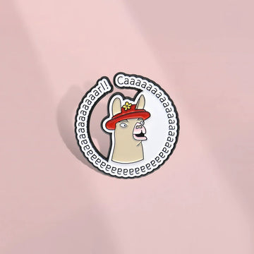 Cute Cartoon Sheep Pin Badge by Topboring