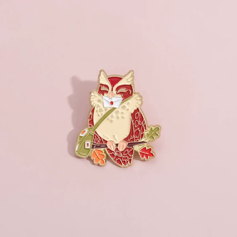 Quirky Cartoon Cat Metal Pin Badge by Topboring