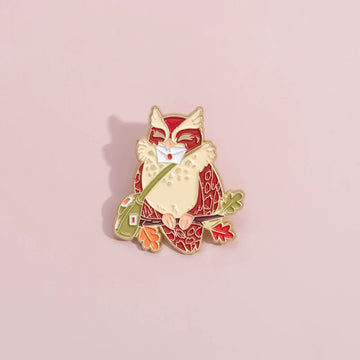 Quirky Cartoon Cat Metal Pin Badge by Topboring