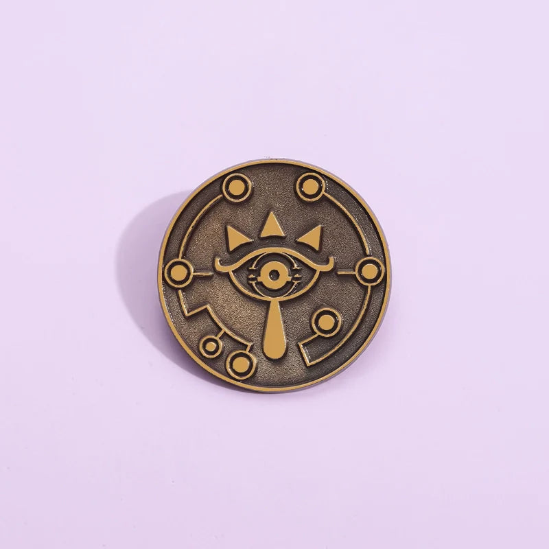 Whimsical Cartoon Metal Pin Badge by Topboring