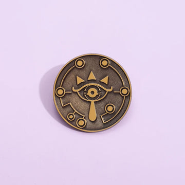 Whimsical Cartoon Metal Pin Badge by Topboring