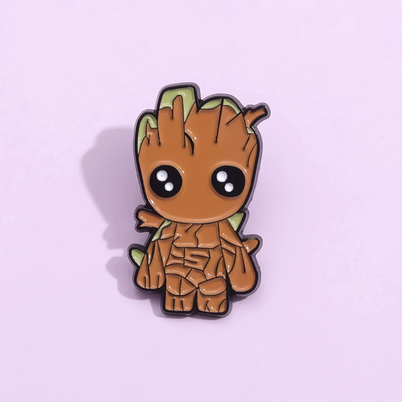 Cute Cartoon Metal Pin Badge by Topboring