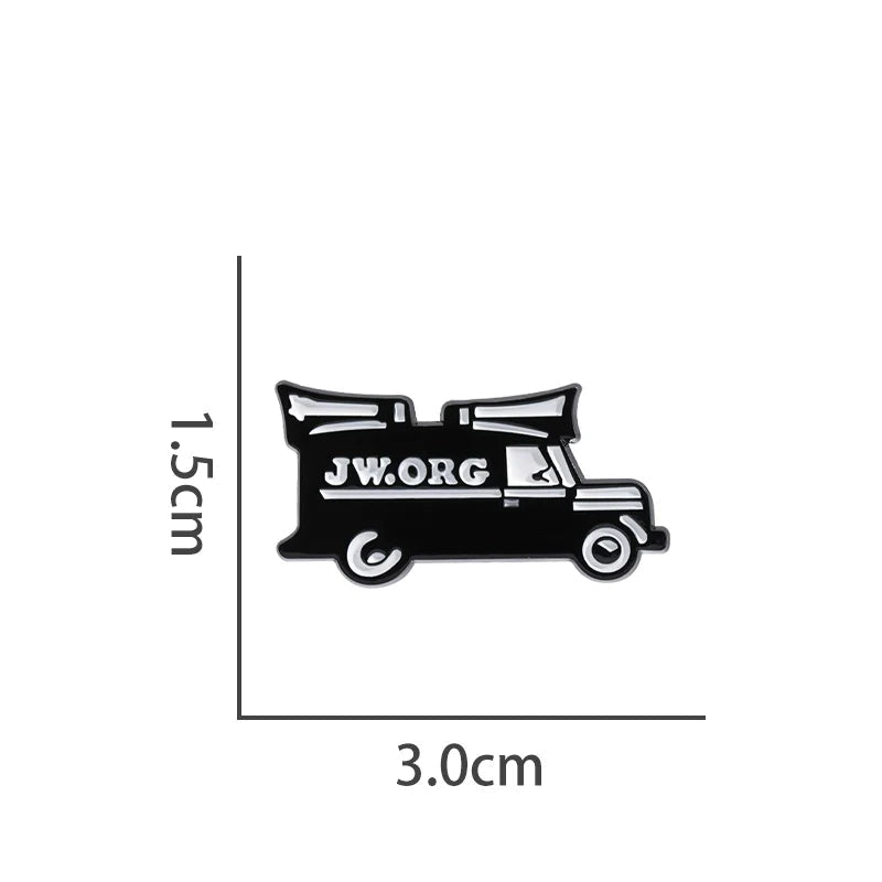 Funny Black Metal Pin Badge by Topboring