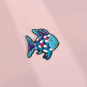 Cute Cartoon Fish Metal Pin Badge by Topboring