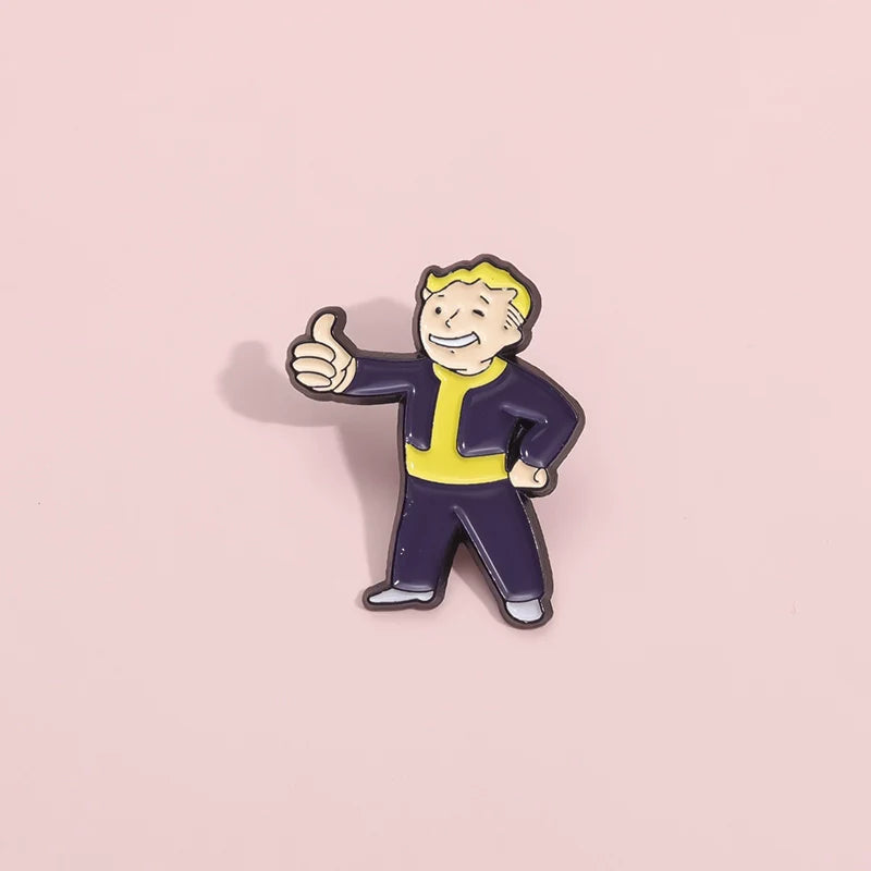 Mini Cartoon Metal Pin Badge by Topboring