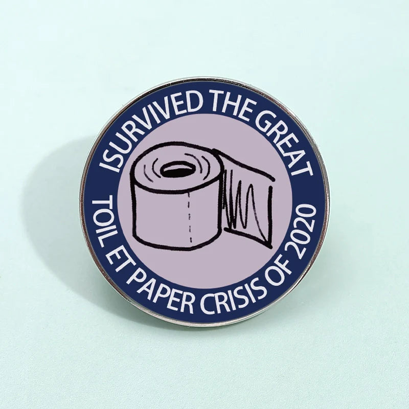 Cute Cartoon Metal Pin Badge by Topboring