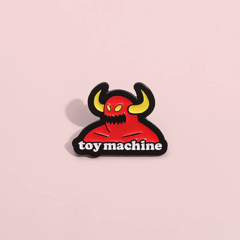 Cute Cartoon Metal Pin Badge by Topboring