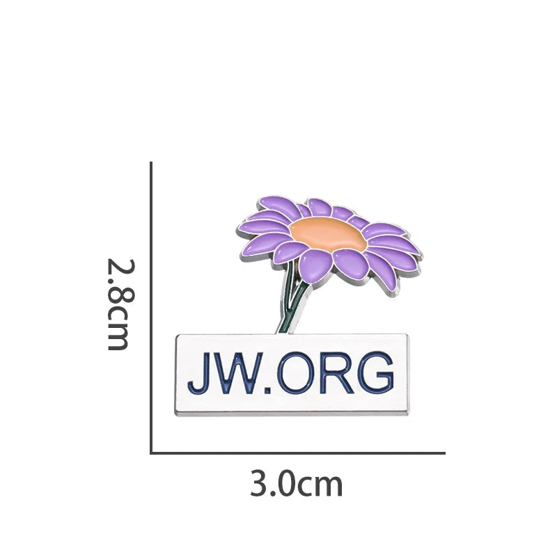 Cute Flower Metal Pin Badge by Topboring