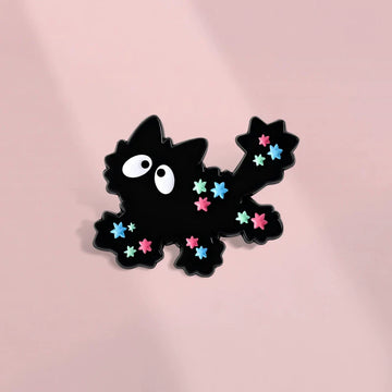 Cute Cartoon Cat Metal Pin Badge by Topboring
