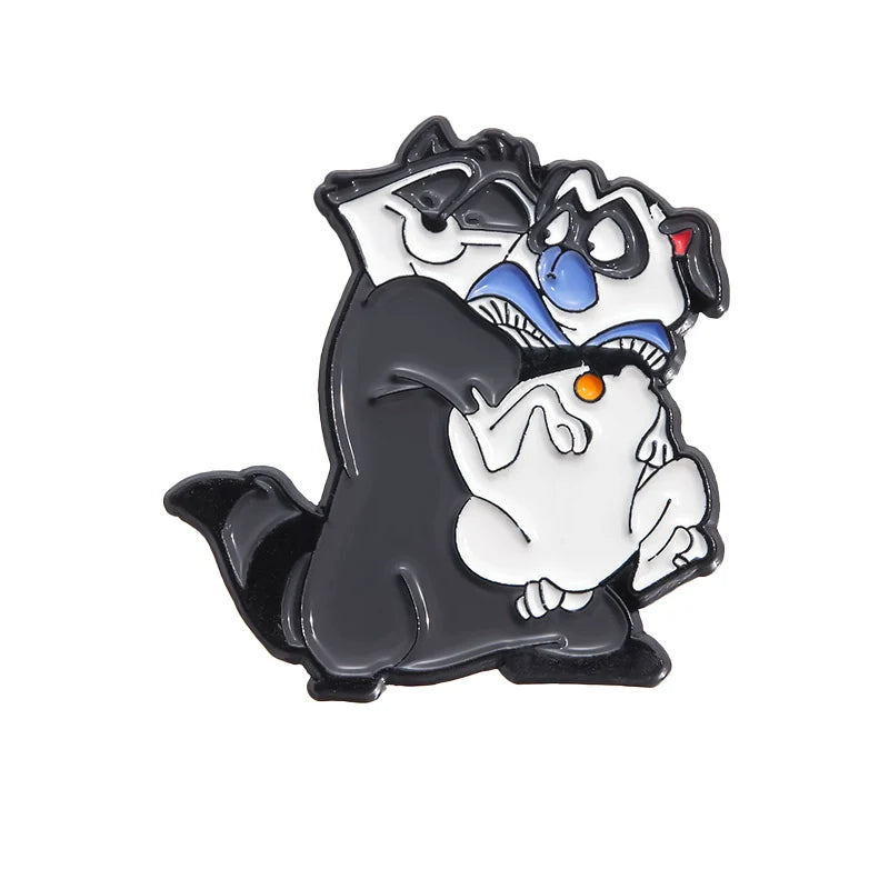 Cute Cartoon Dog Metal Pin Badge by Topboring