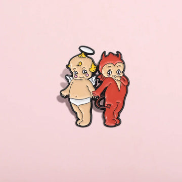 Cute Cartoon Metal Pin Badge by Topboring