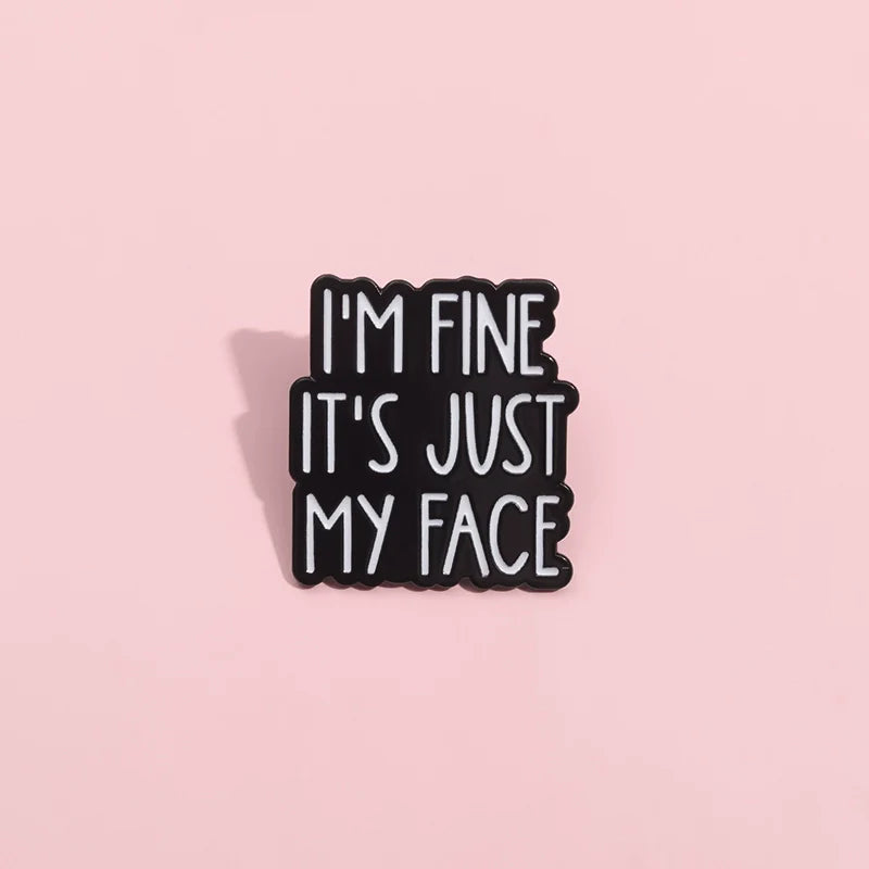 Funny Cartoon Metal Pin Badge by Topboring