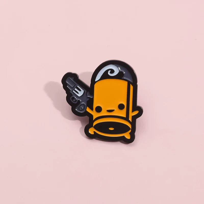 Cute Cartoon Pin Badge by Topboring