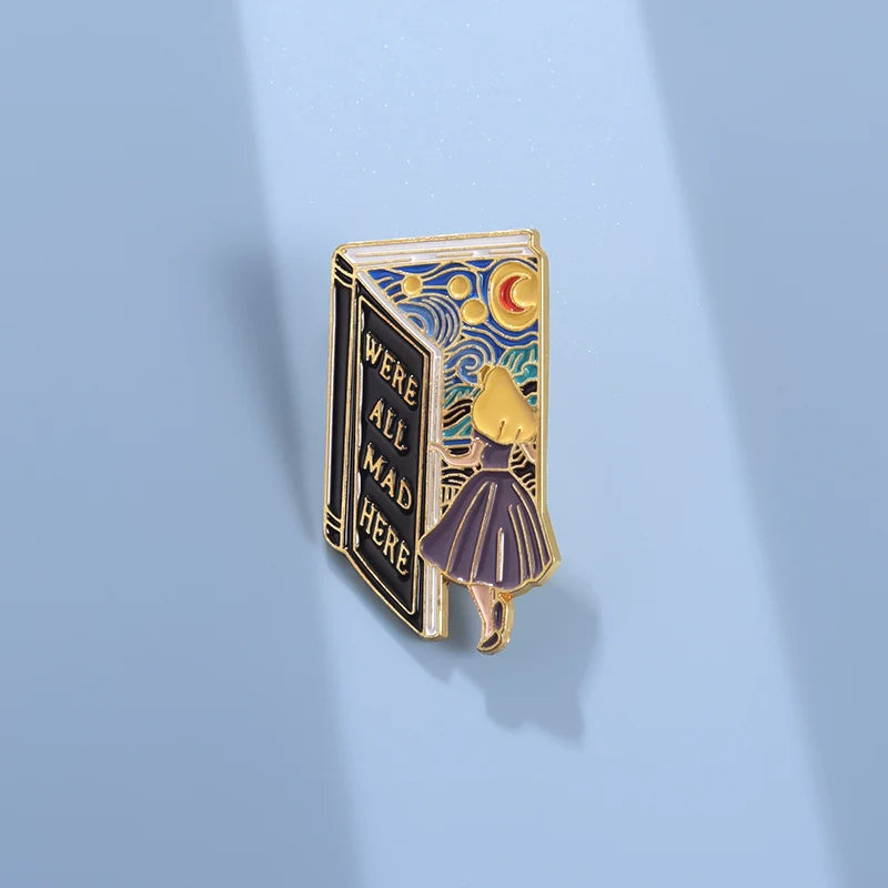 Funny Cartoon Star Metal Pin Badge by Topboring