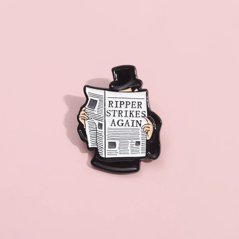 Bold Metal Pin Badge by Topboring