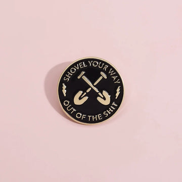 Quirky Metal Pin Badge by Topboring