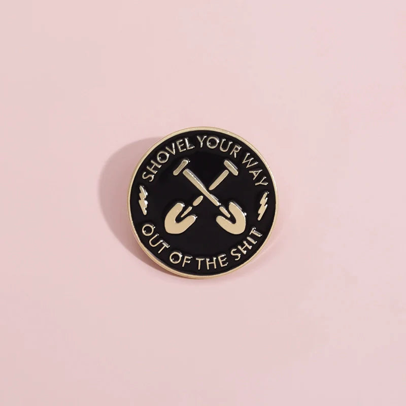 Quirky Metal Pin Badge by Topboring