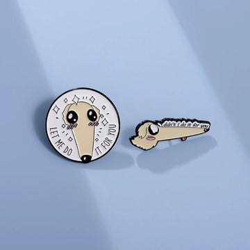 Cute Dog Metal Pin Badge by Topboring