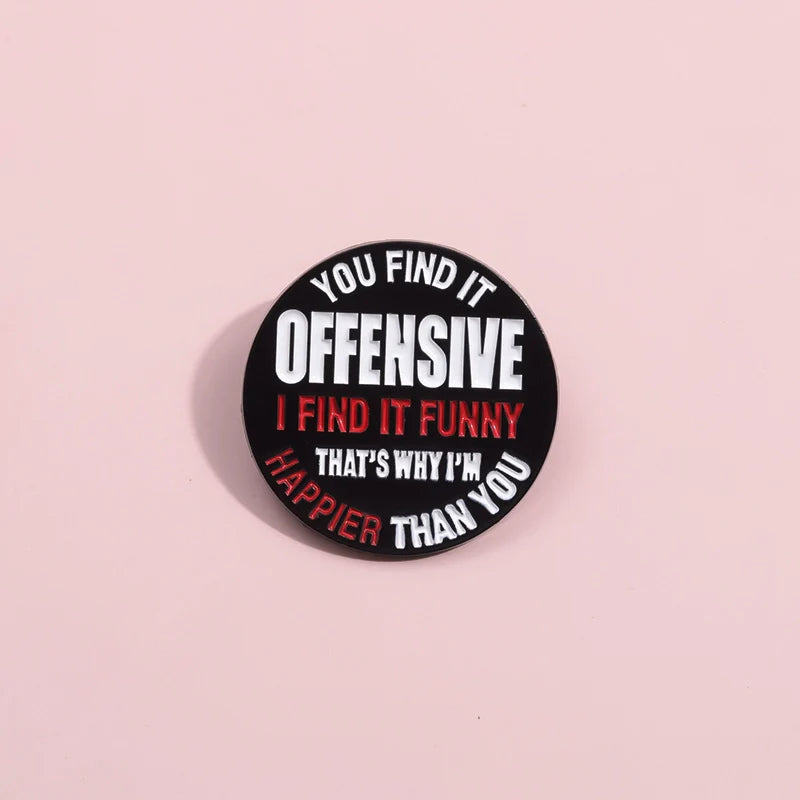 Stylish Metal Pin Badge by Topboring