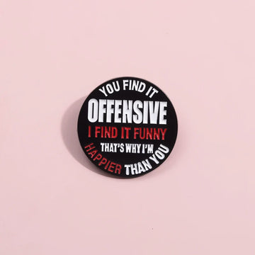 Stylish Metal Pin Badge by Topboring