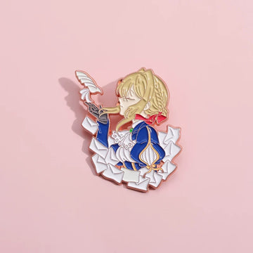 Kawaii Flower Metal Pin Badge by Topboring