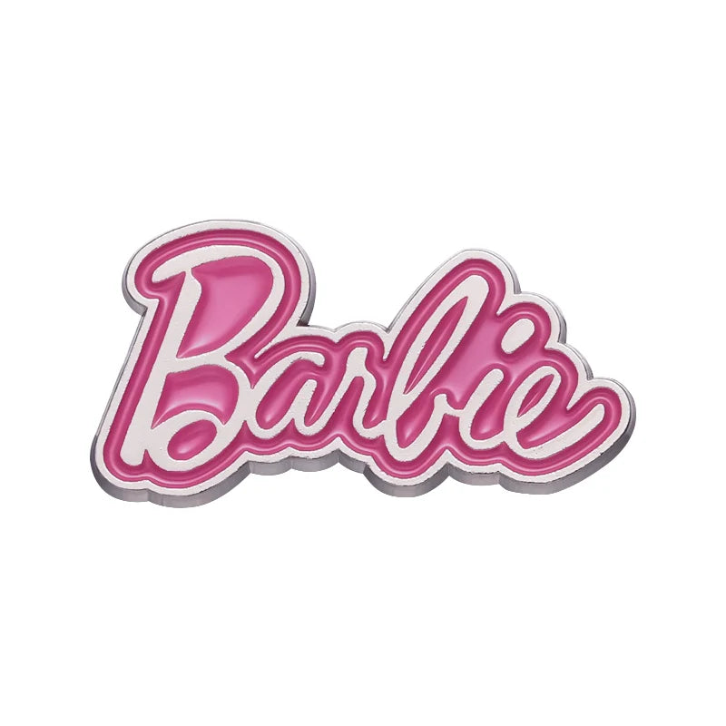 Quirky Cute Pink Metal Hard Enamel Pin Badge