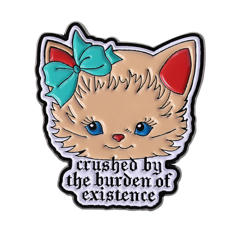 Cute Cartoon Metal Pin Badge by Topboring