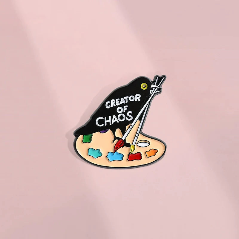 Elegant Cartoon Metal Pin Badge by Topboring