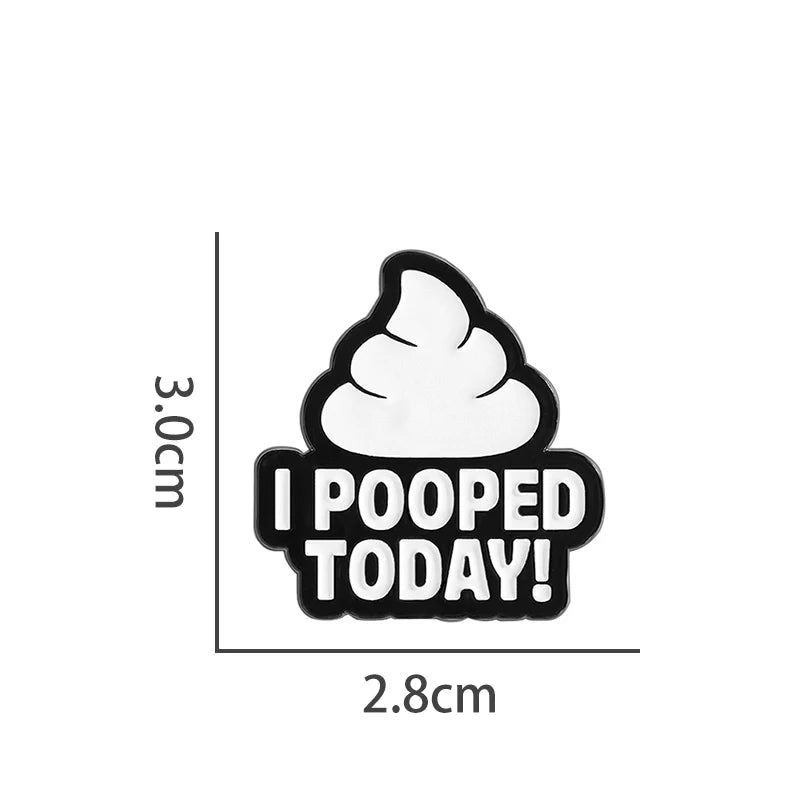 Funny Metal Pin Badge by Topboring