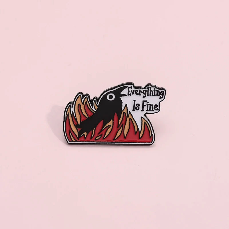 Cool Cartoon Metal Pin Badge by Topboring