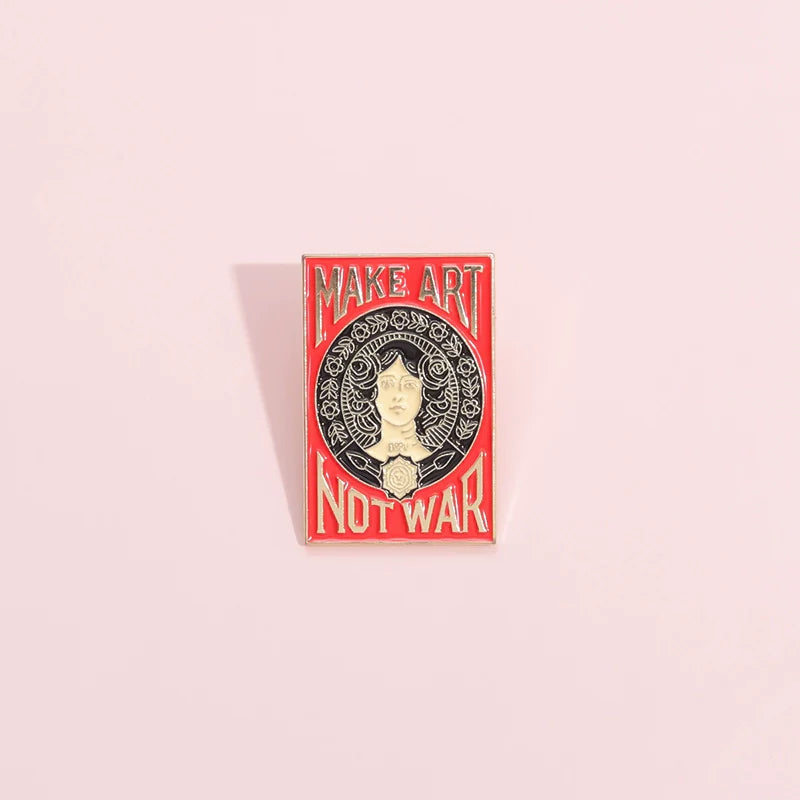 Quirky Metal Pin Badge by Topboring