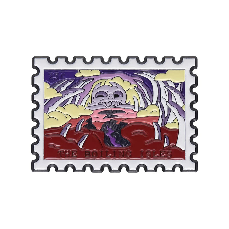 Quirky Cartoon Metal Pin Badge by Topboring