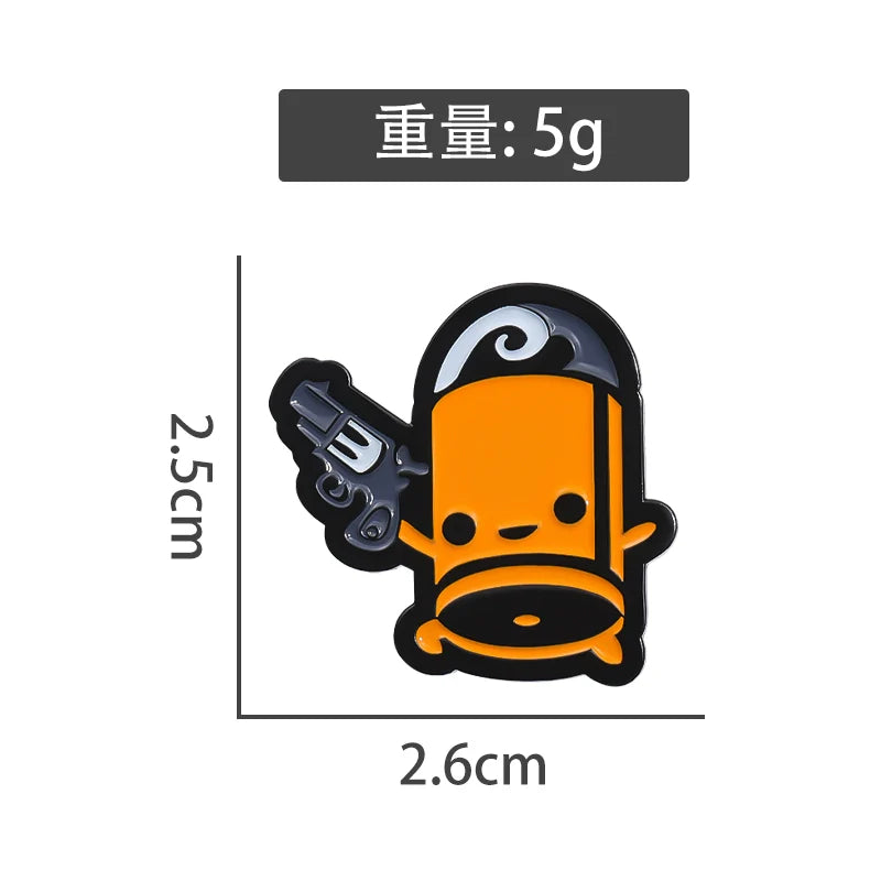 Cute Cartoon Pin Badge by Topboring