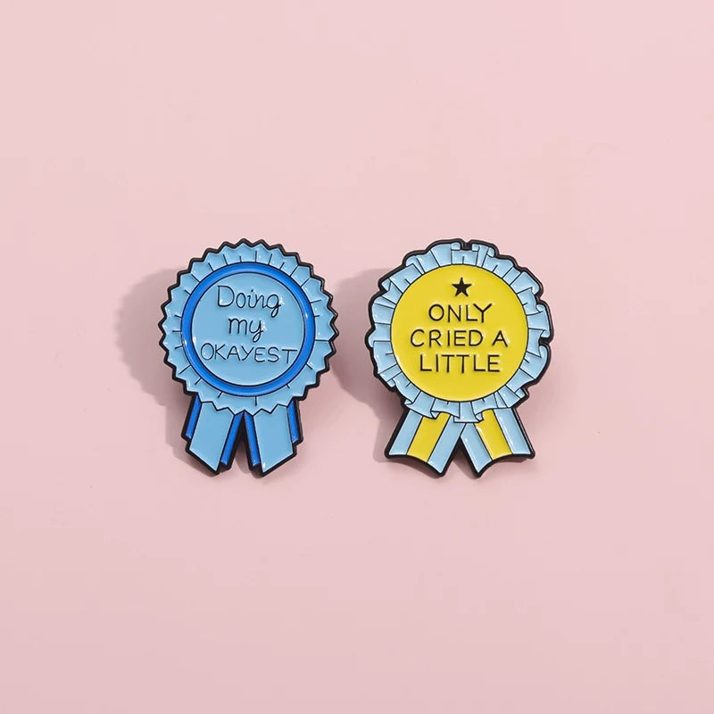 Quirky Metal Pin Badge by Topboring