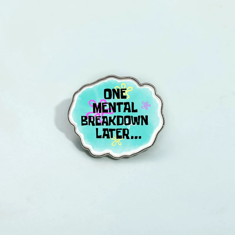 Playful Metal Pin Badge by Topboring