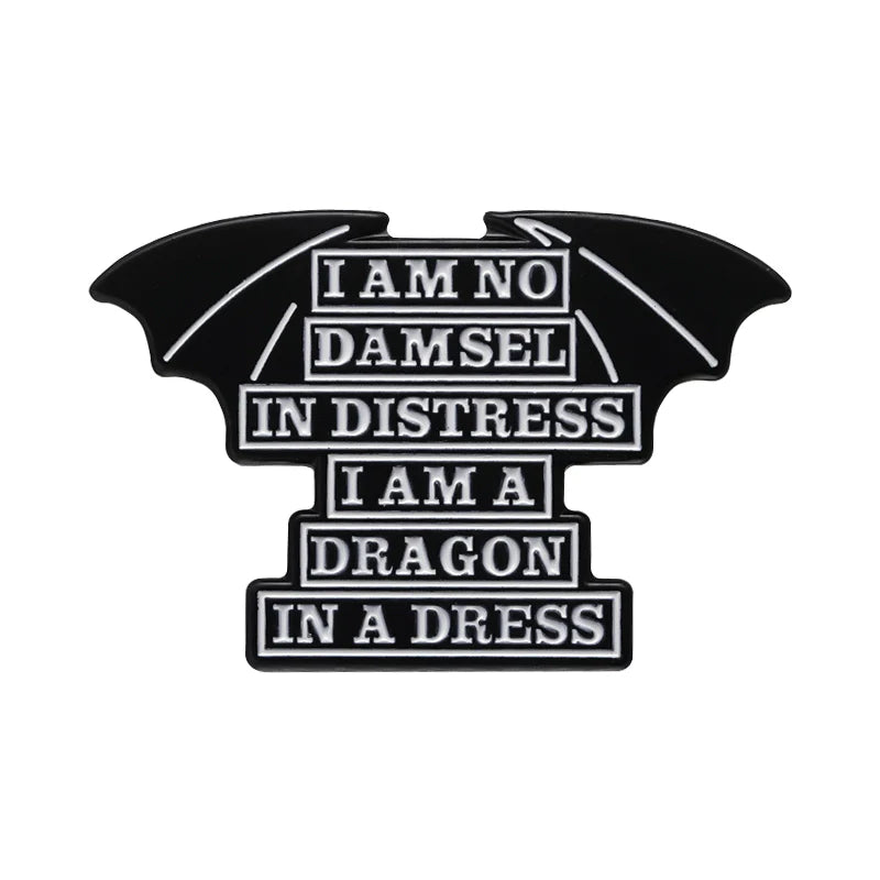 Bold Metal Pin Badge by Topboring