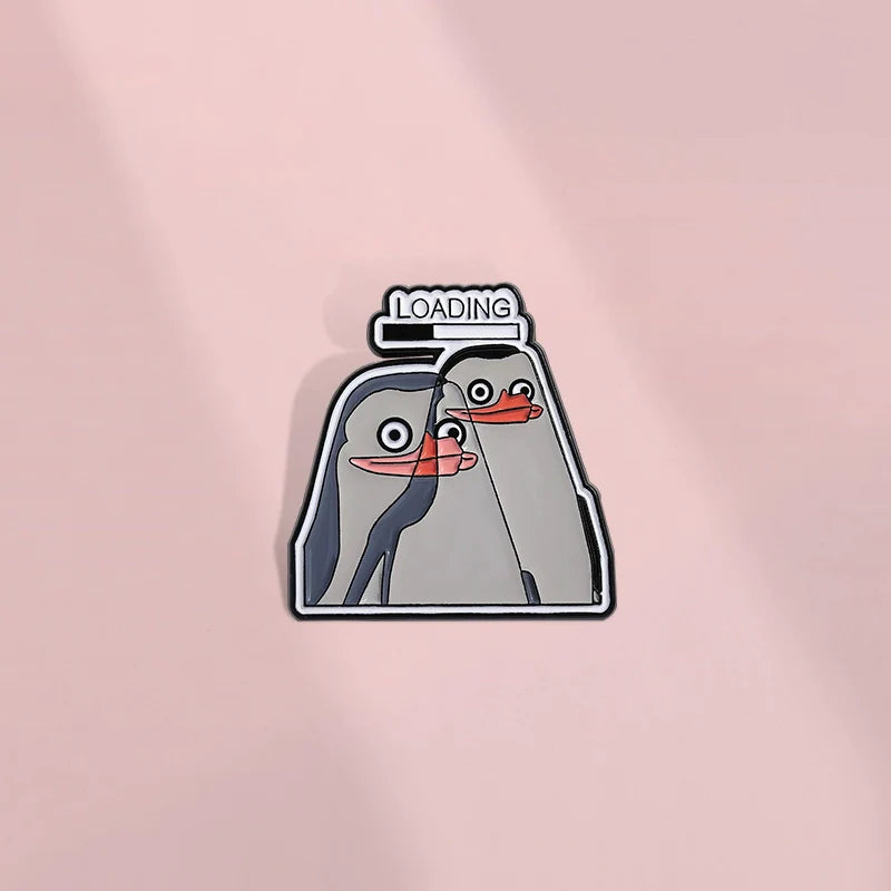 Cute Cartoon Metal Pin Badge by Topboring