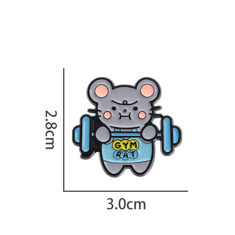 Cute Cartoon Metal Pin Badge by Topboring