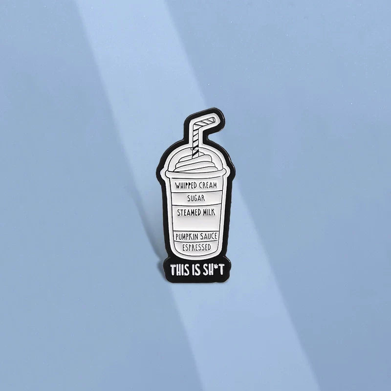 Cute Cartoon Metal Pin Badge by Topboring