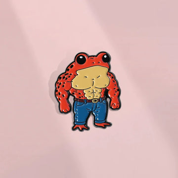Cute Cartoon Frog Metal Pin Badge by Topboring