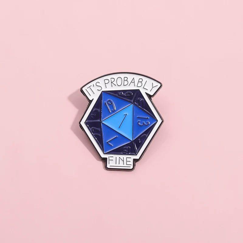 Quirky Cartoon Metal Pin Badge by Topboring