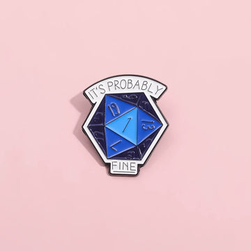 Quirky Cartoon Metal Pin Badge by Topboring