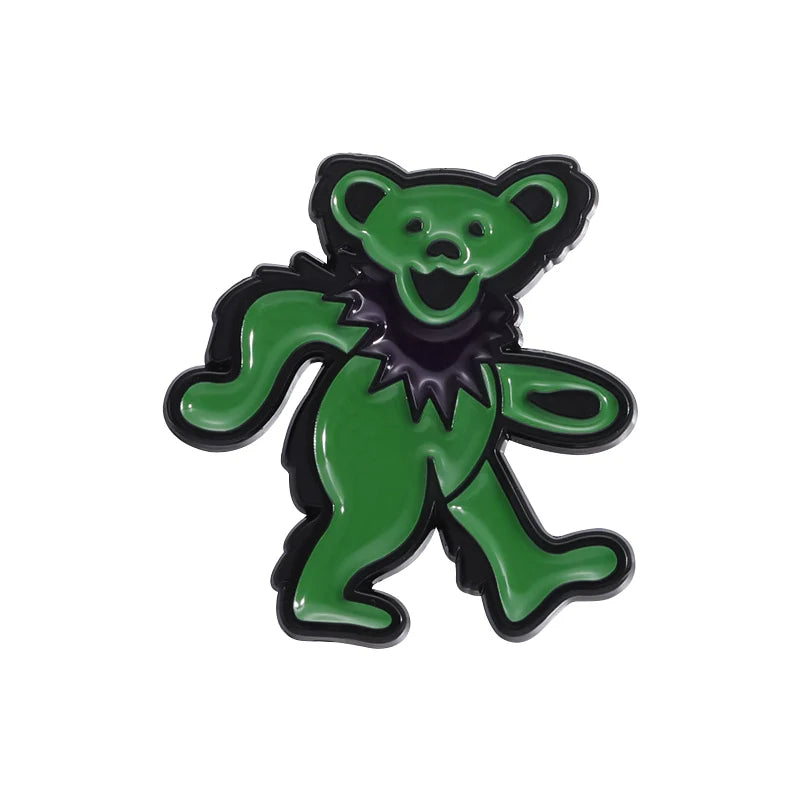 Cute Cartoon Bear Metal Pin Badge by Topboring