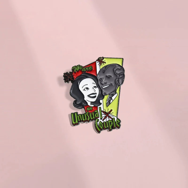 Retro Anime Cartoon Pin Badge by Topboring