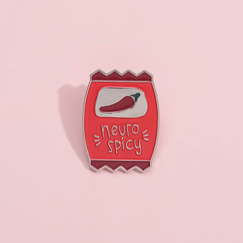 Quirky Cartoon Heart Metal Pin Badge by Topboring