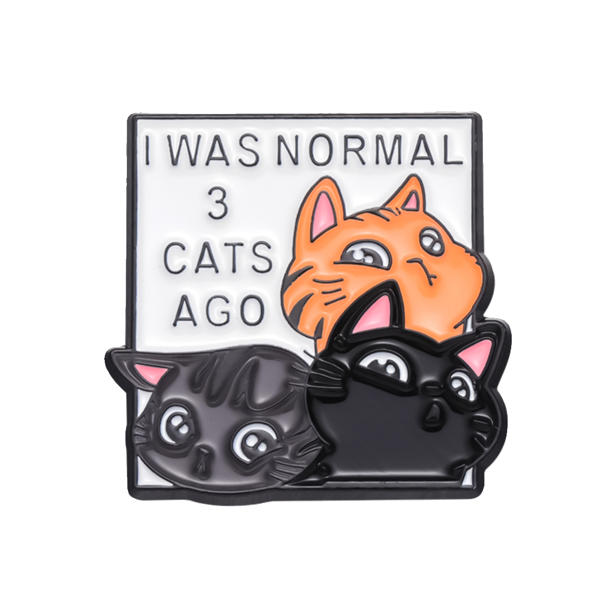 Lovely Cute Cartoon Cat Metal Soft Enamel Pin Badge Edition2