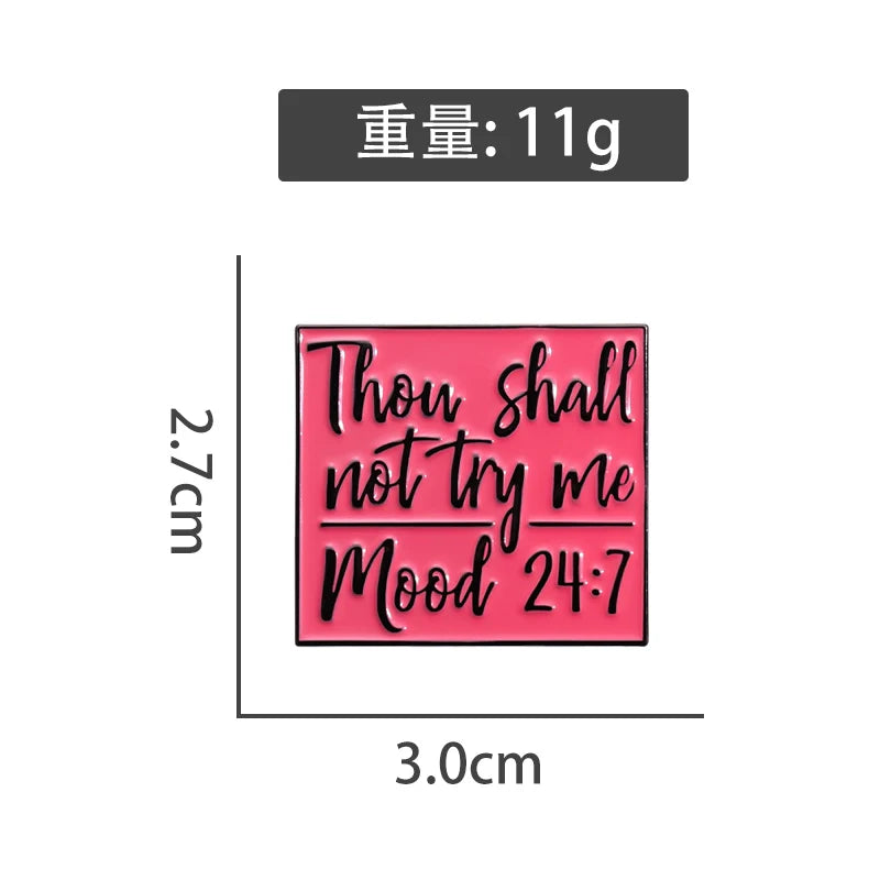 Kawaii Retro Red Metal Pin Soft Enamel Pin Badge