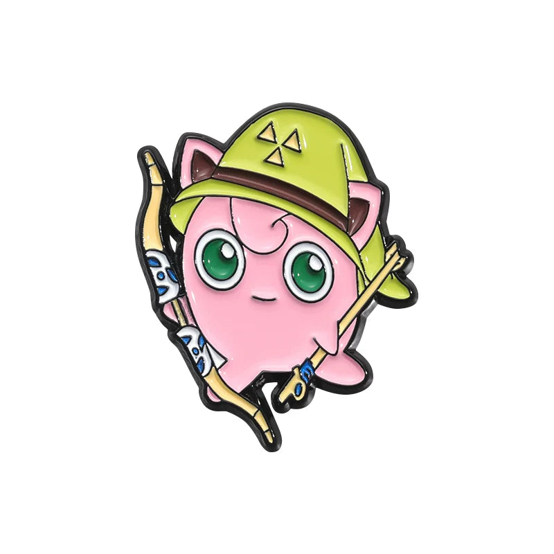 Cute Anime Cartoon Metal Pin Badge by Topboring
